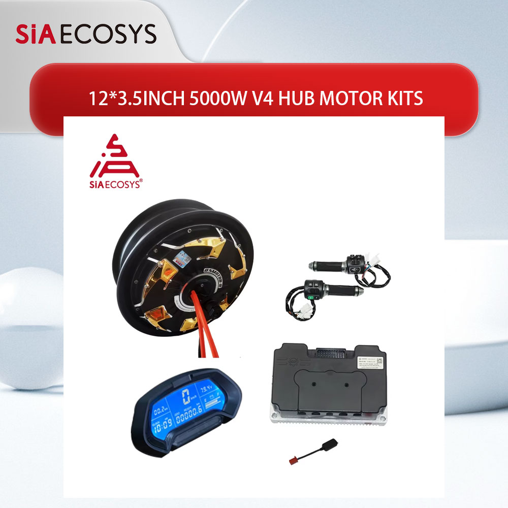 Electric Motorcycle Conversion Kit 72V - QS Motor 12*3,5 Zoll 5000W V4
