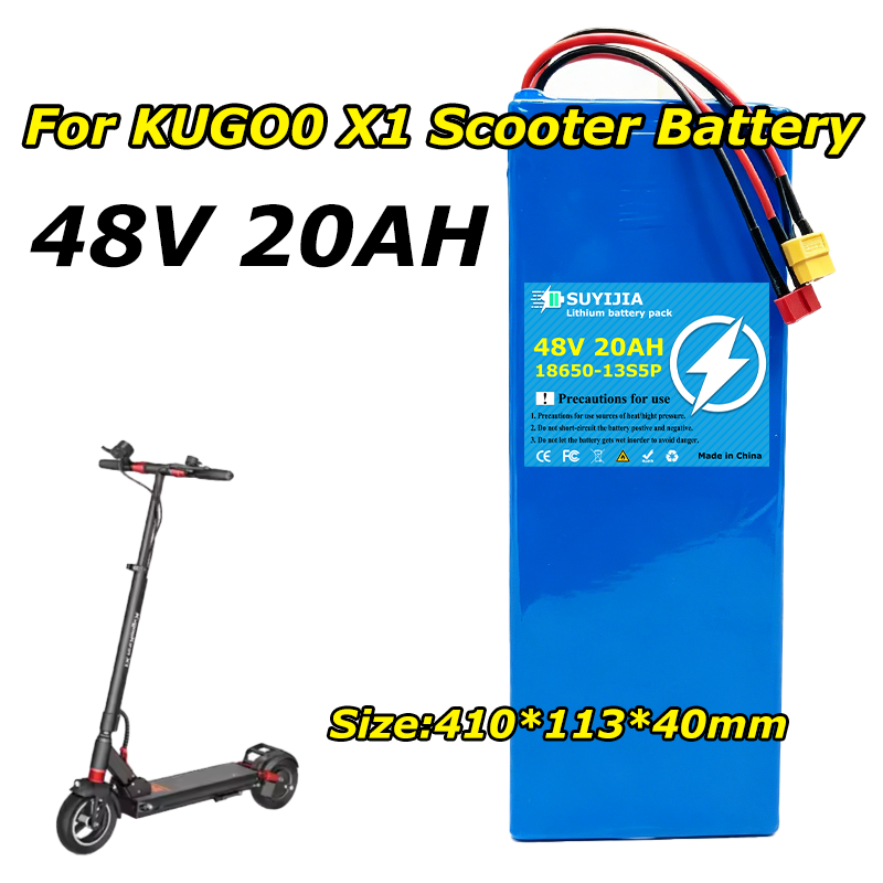 60V 30Ah Electric Scooter Battery - 48V 20Ah 13S5P Li-Ionen-Akku mit integriertem