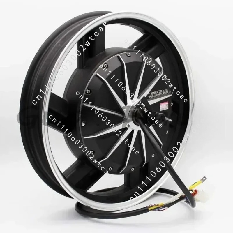 Electric Motorcycle Conversion Kit 72V - 17 Zoll 3000W 72V Motorrad-Elektromotor-Nabenmotor-Umbausatz für