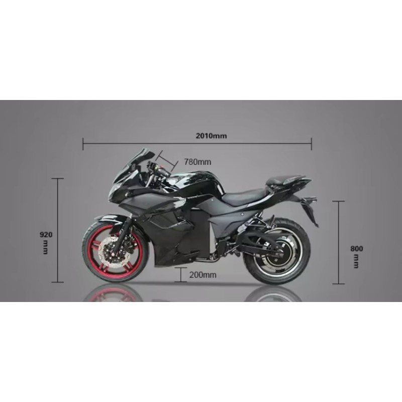 DPX Neues Modell 3000W 5000W 1 – 72V 5000W Electric Motorcycle Bewertung und Preis
