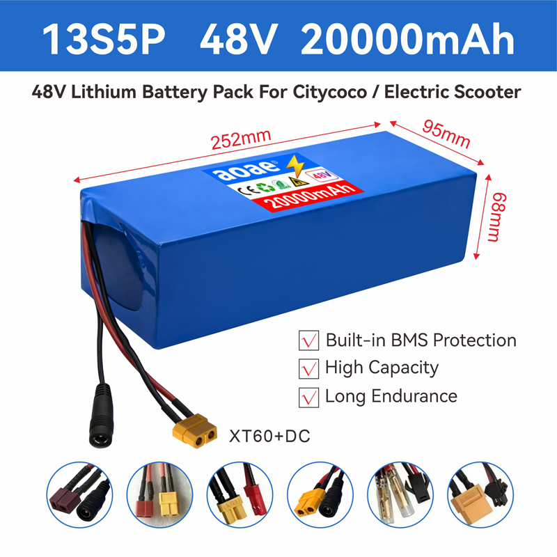 48V Elektroroller-Akku 13S5P 2 – 60V 30Ah Electric Scooter Battery Bewertung und Preis